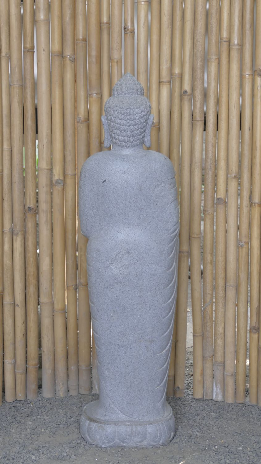  Product image 5 of the product “Standing Buddha with Lotus Flower, ca. 120 cm H ”